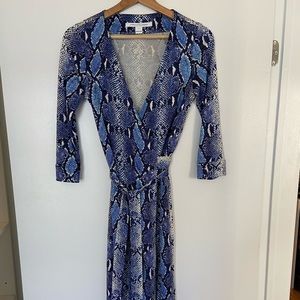 Diane von Furstenberg snake silk dress